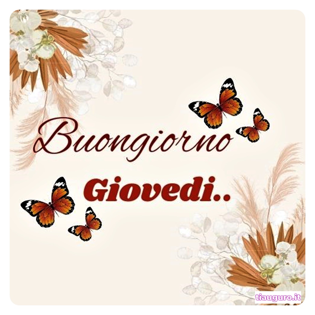 Immagini Buon Giovedì