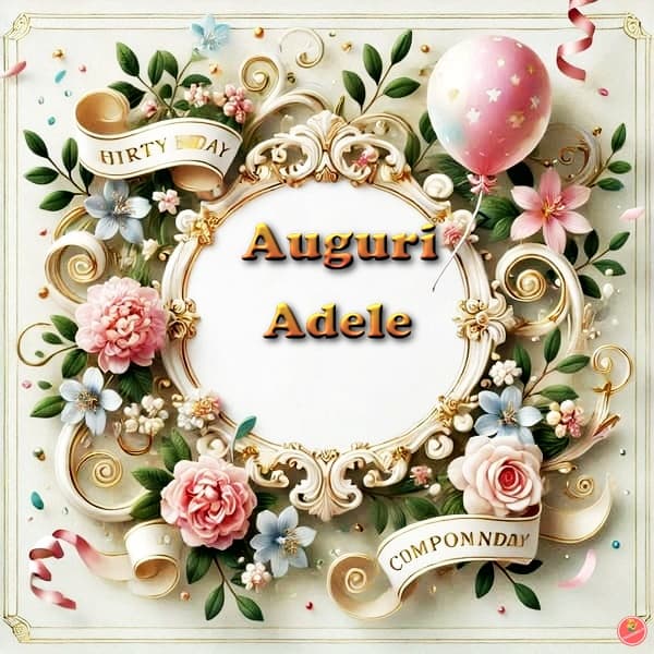 immagini buon compleanno Adele