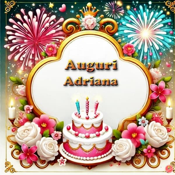 immagini buon compleanno Adriana