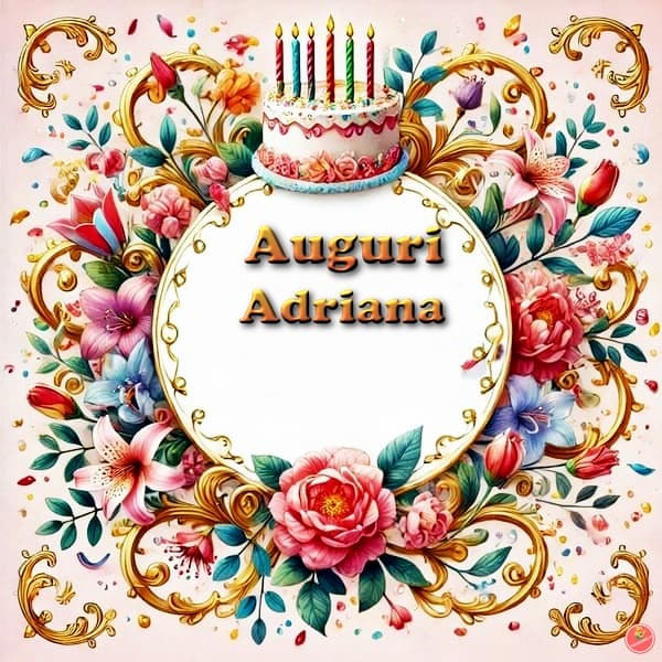 immagini buon compleanno Adriana