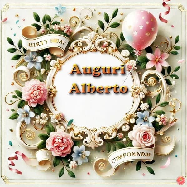 immagini buon compleanno Alberto